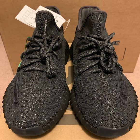 Yeezy Boost 350 V2 Reflective Black Sz 8.5 - Picture 8 of 8